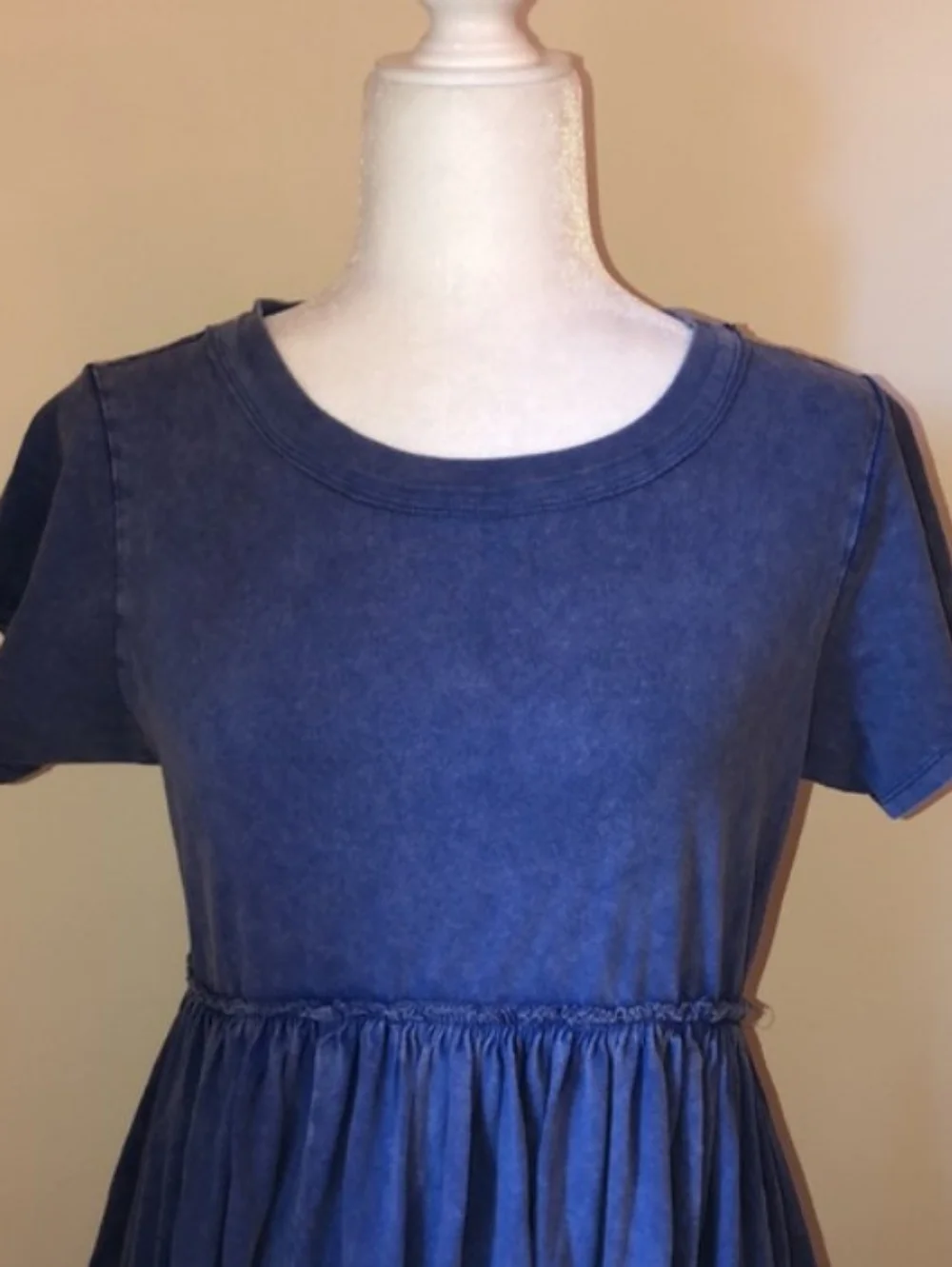 Free People Carissa Blue Tee Maxi Dress Medium
